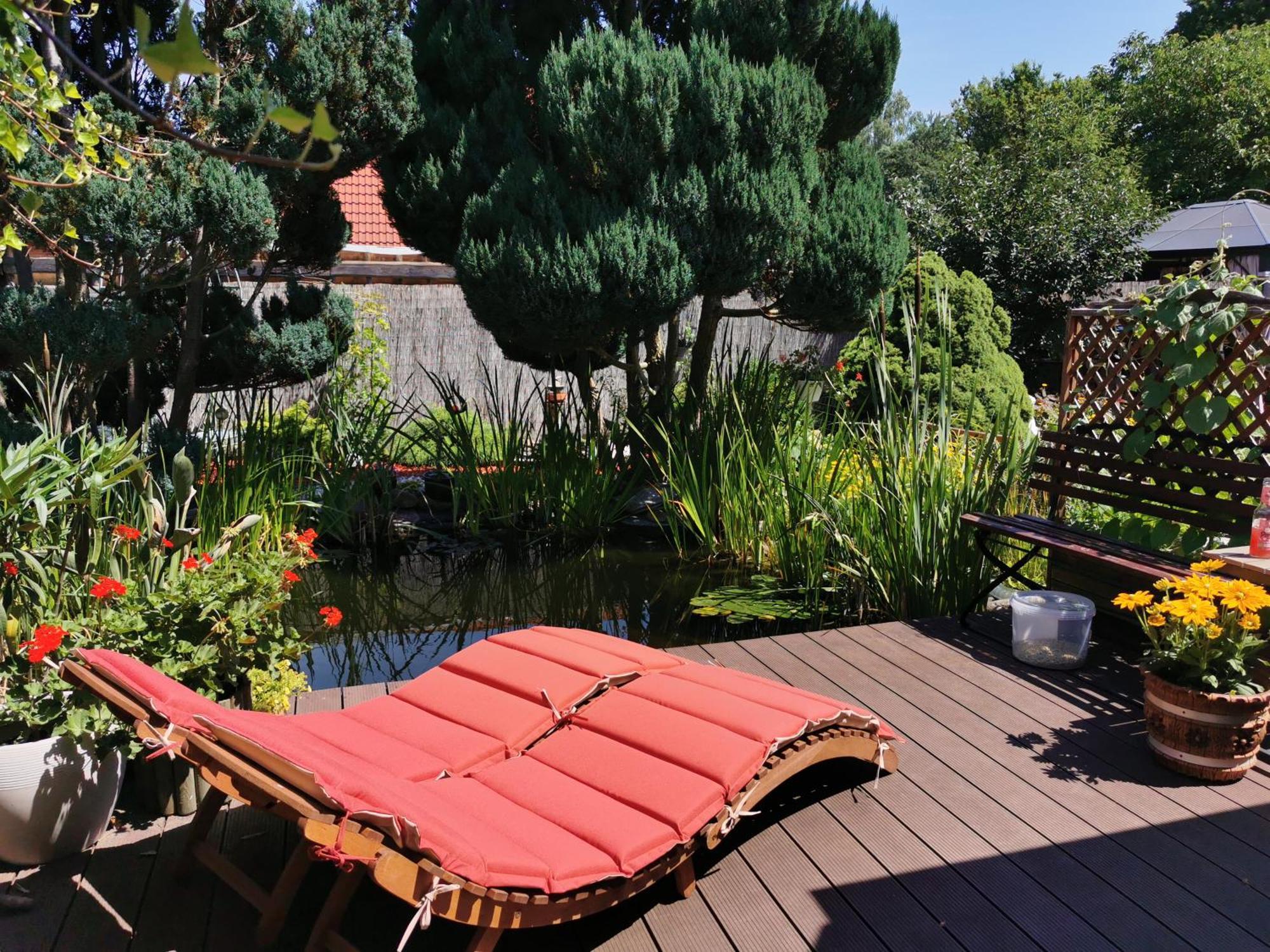 Ferienhaus Mit Mediterraner Terrasse Mullrose Bagian luar foto